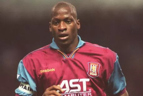 The former footballer when he played for Aston Villa