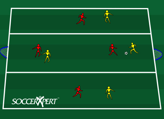 4v4, Thirds of the Field, Shape and Positioning 