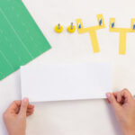 Folded paper strip for making a 3D paper football
