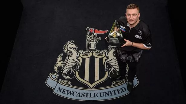 Chris Dobey on the Newcastle badge