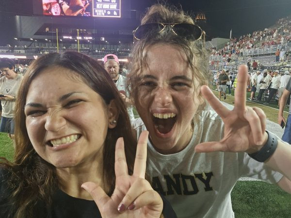 Vanderbilt Fan Celebrates Victory