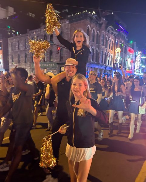 Vanderbilt Students Cheering On Team