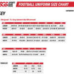 Football Jersey Sizing Chart for Adults and Kids