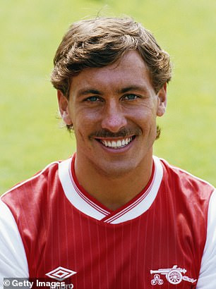Kenny Sansom in Arsenal jersey