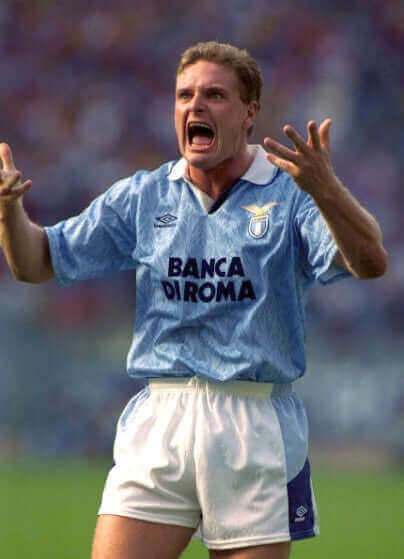 Lazio 1991-93 home shirt Paul Gascoigne