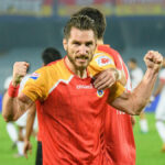 Dimitrios Diamantakos celebrating after scoring