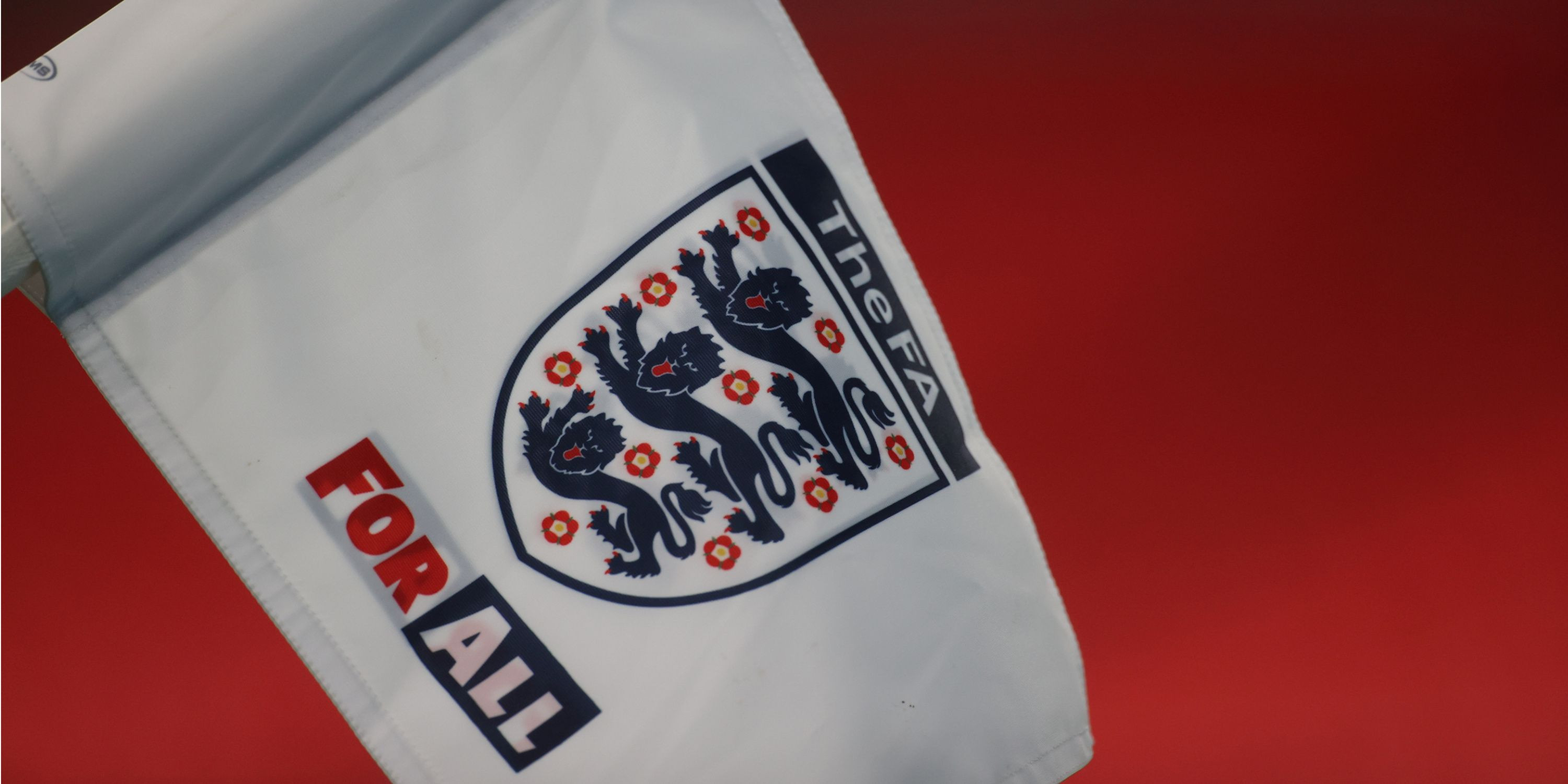 England national team badge on a corner flag