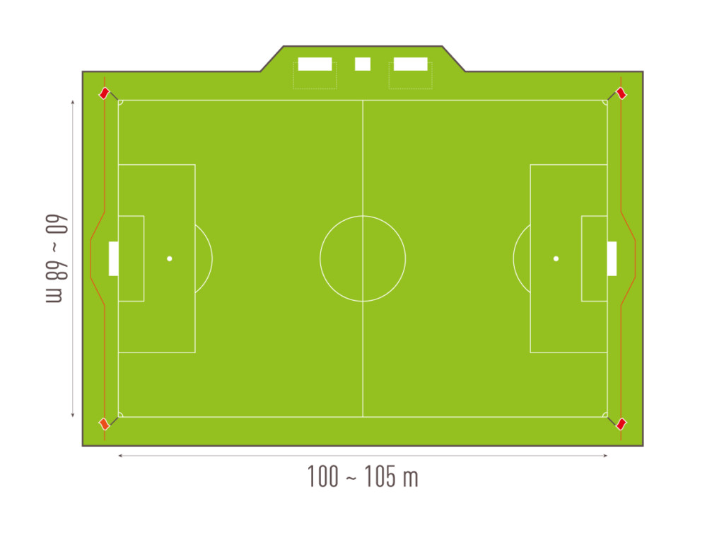 football 11-a-side pitch