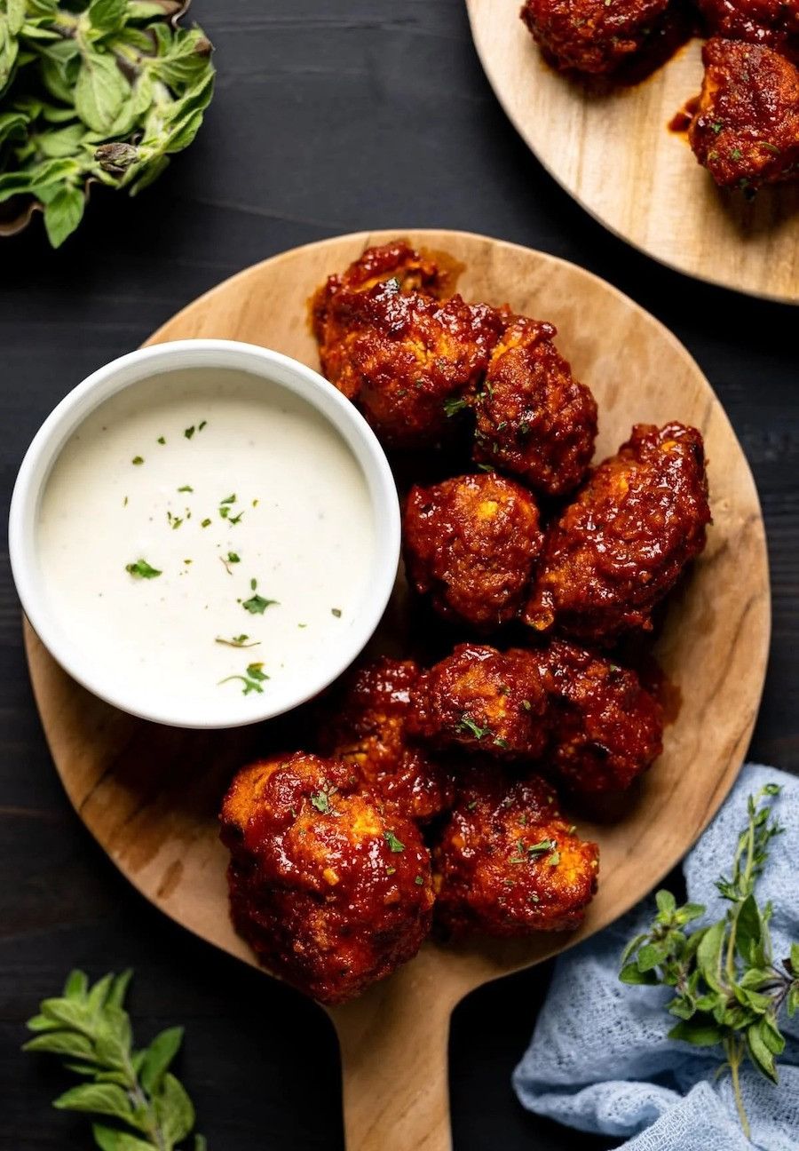 Crispy Buffalo Cauliflower Wings