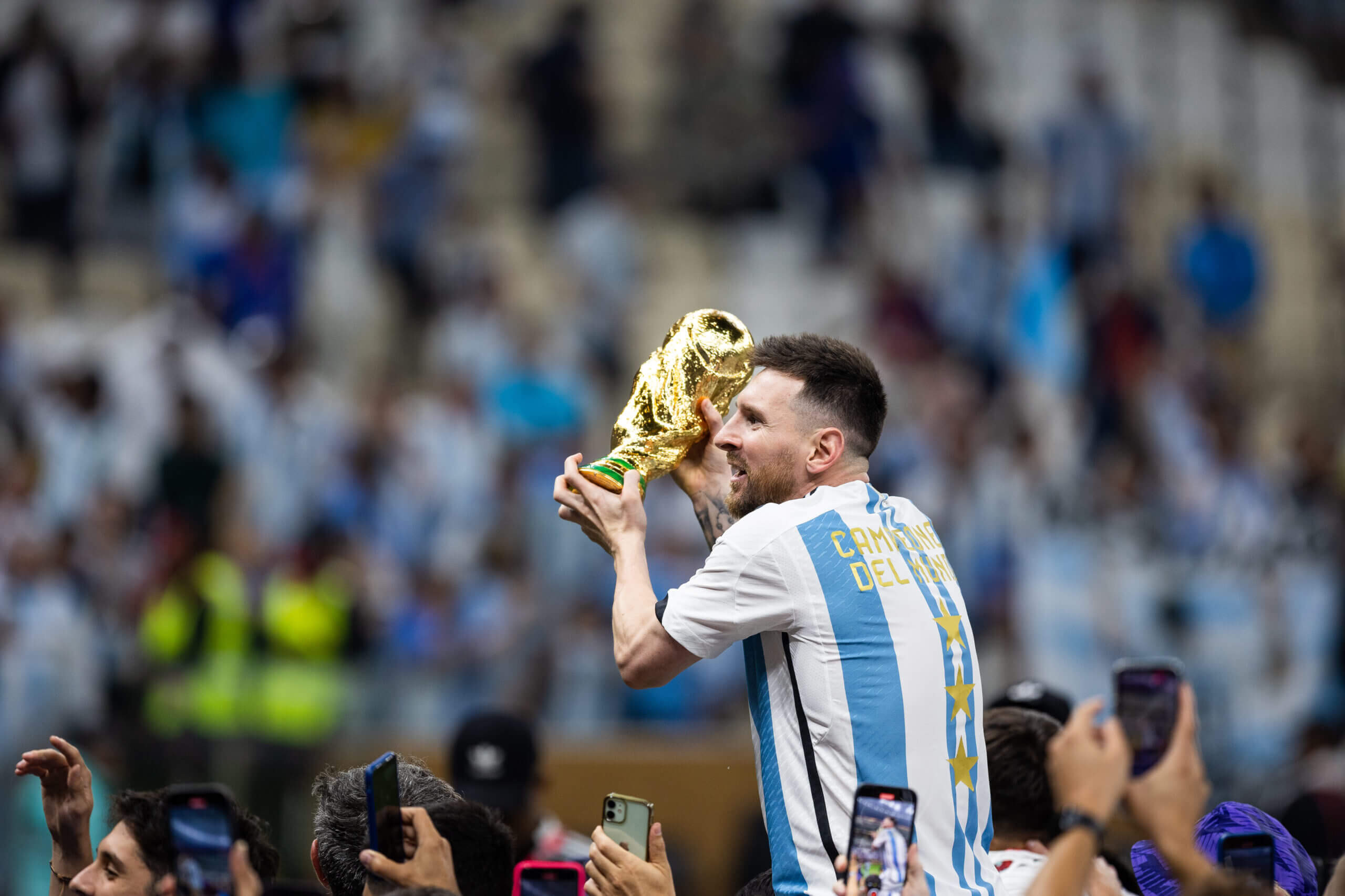 Lionel Messi with Argentina National Team