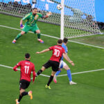 Nedim Bajrami scores against Italy after 23 seconds