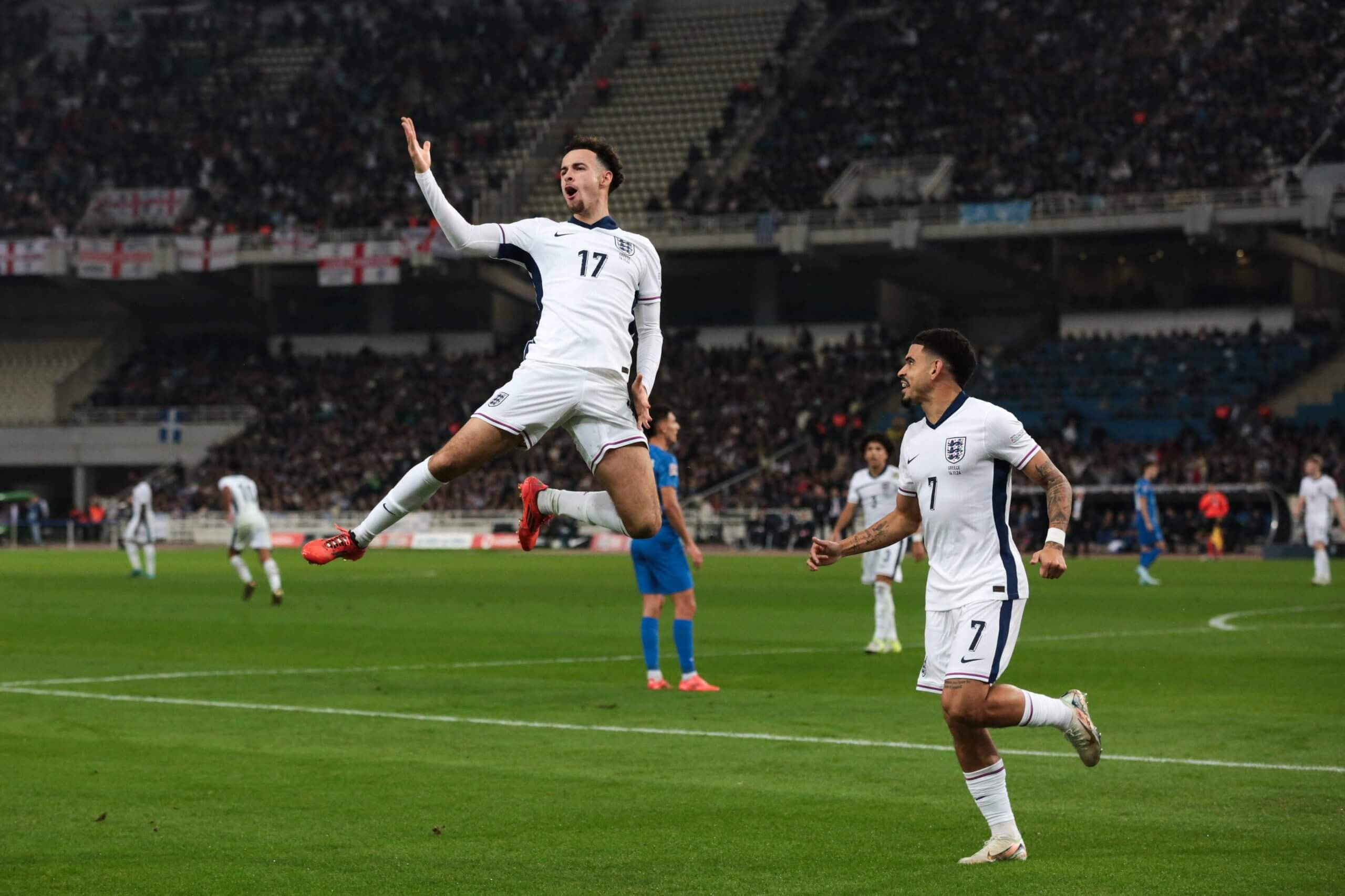 Curtis Jones Celebrates Scoring