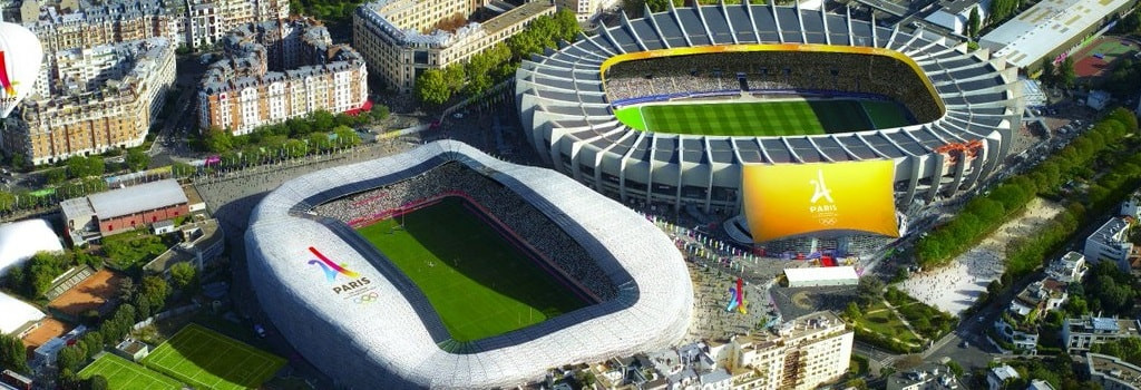 Stade Jean Bouin (left) and Parc des Princes (right)