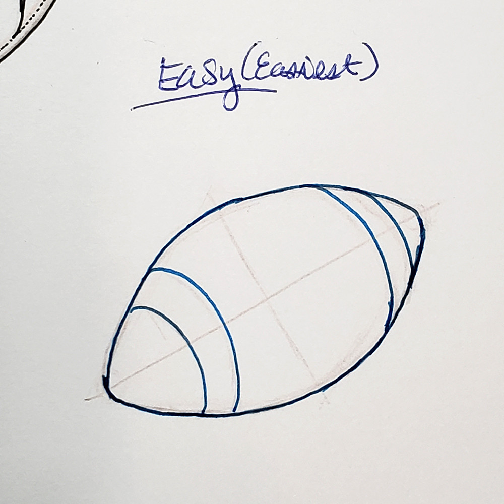 how to draw an easy football_how to draw a football for kids_step 10