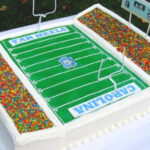 Football Stadium Cake with Crowd Details