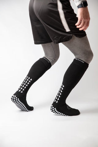 how to wear football grip socks