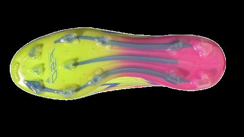 Detail shot of the lightweight Fibertouch Upper on the adidas F50 Laceless