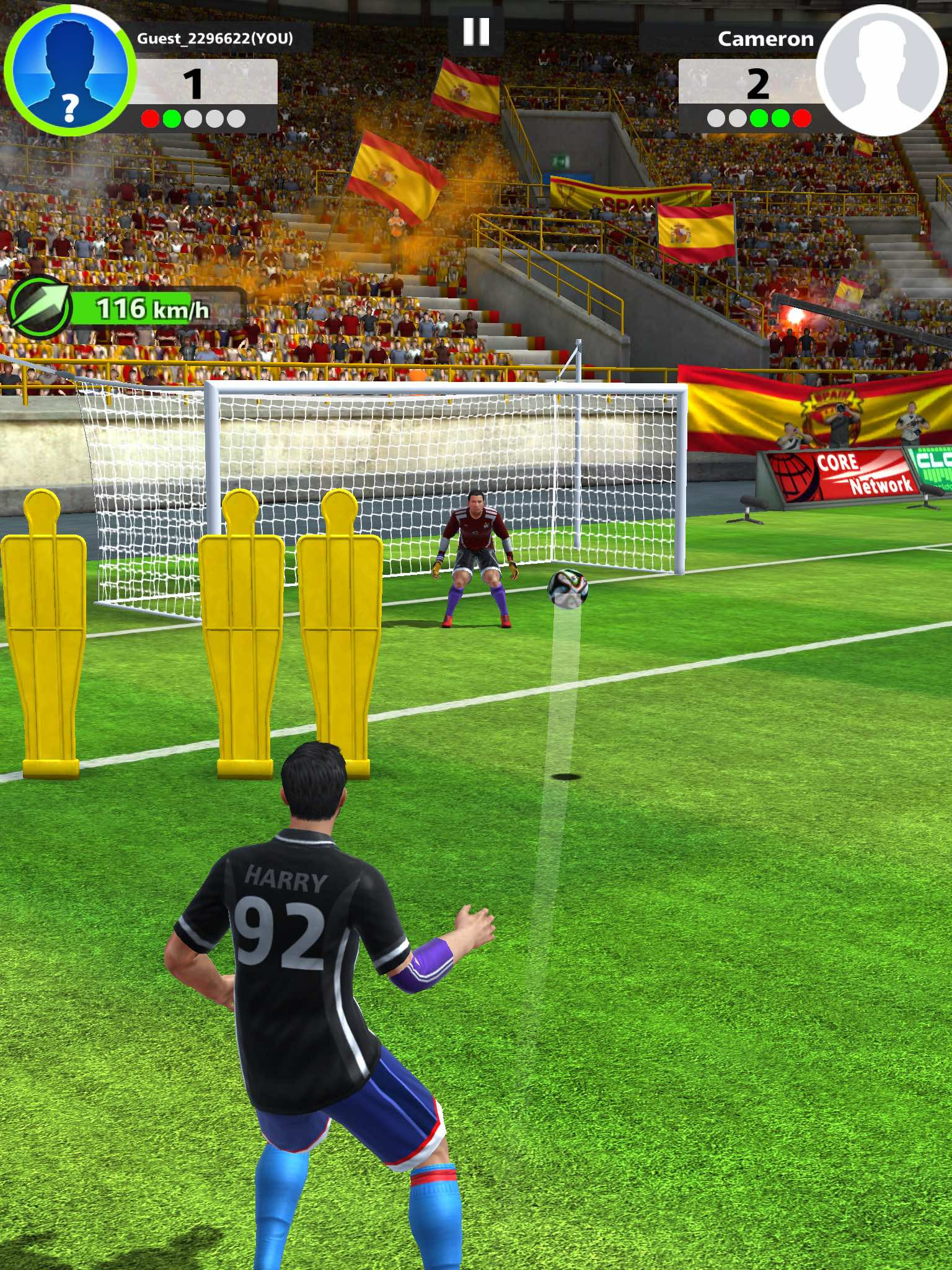 Football Strike Speed