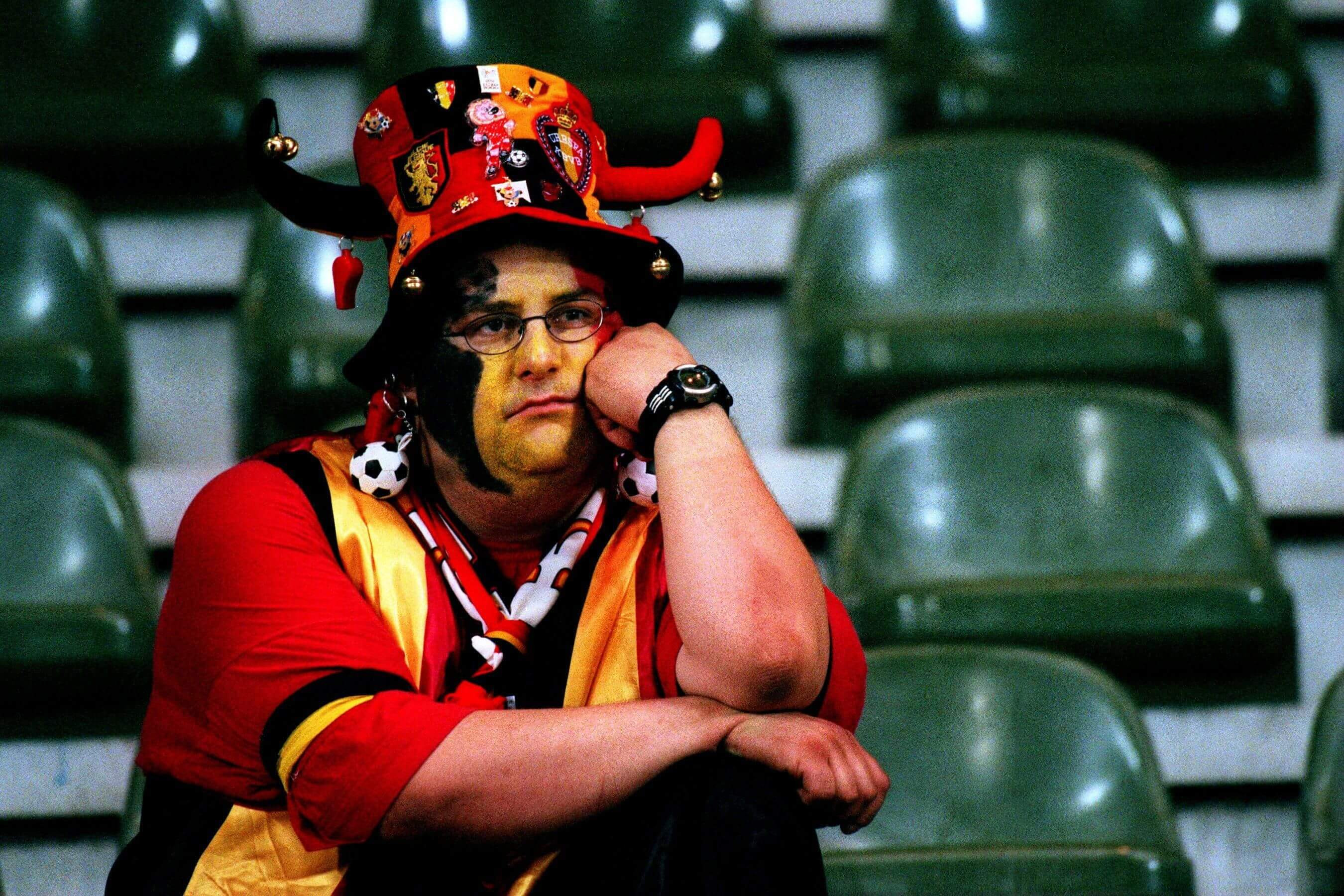 Young Belgium Football Fan