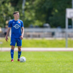 Soccer player in action
