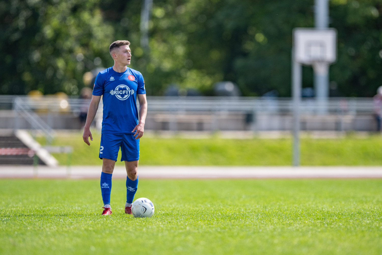 Soccer player in action