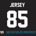 Jersey M54 Font for Football Jersey Numbers