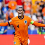 Netherlands Euro 2024 squad Virgil van Dijk of Holland disappointed during the EURO match between Holland v Austria at the Olympiastadium on June 25, 2024 in Berlin Germany (Photo by Geert van Erven/Soccrates/Getty Images)