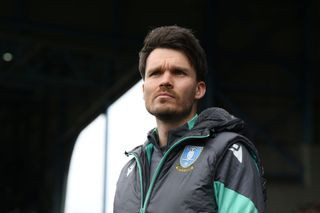 Euro 2024 ITV Danny Rohl, Manager of Sheffield Wednesday, looks on during the Sky Bet Championship match between Sheffield Wednesday and Stoke City at Hillsborough on April 13, 2024 in Sheffield, England. (Photo by Ben Roberts Photo/Getty Images)