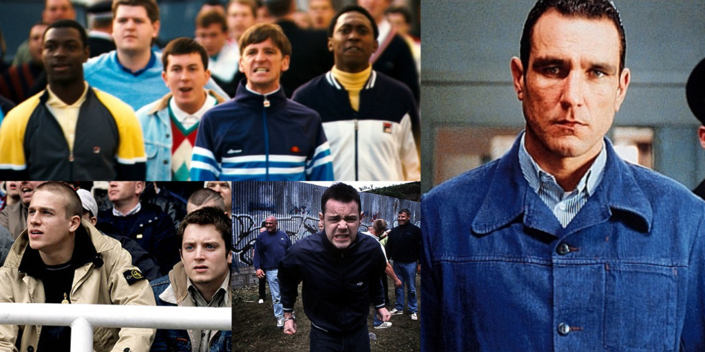Film still from a British movie about football hooligans