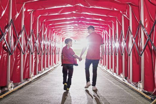 Manchester United Stadium Tour: Walking Through the Tunnel