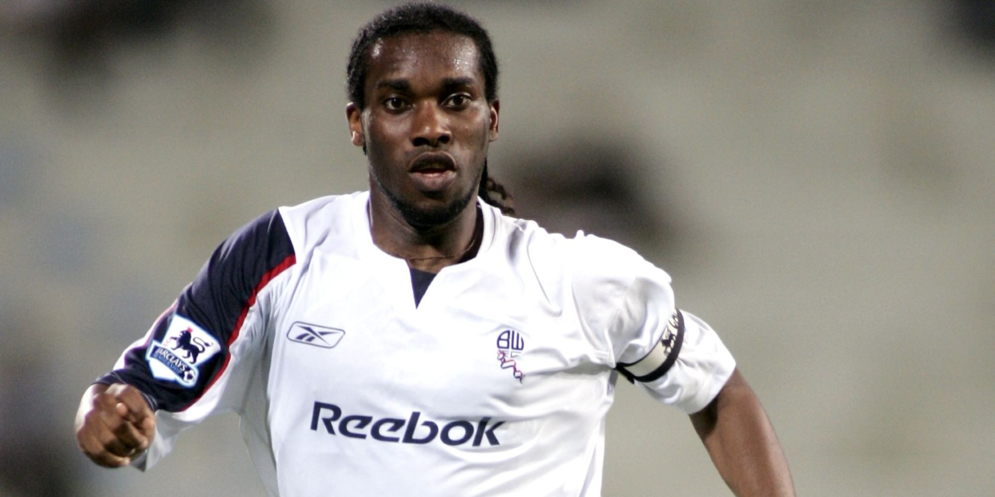 Jay-Jay Okocha displaying his premier league dribbling skills