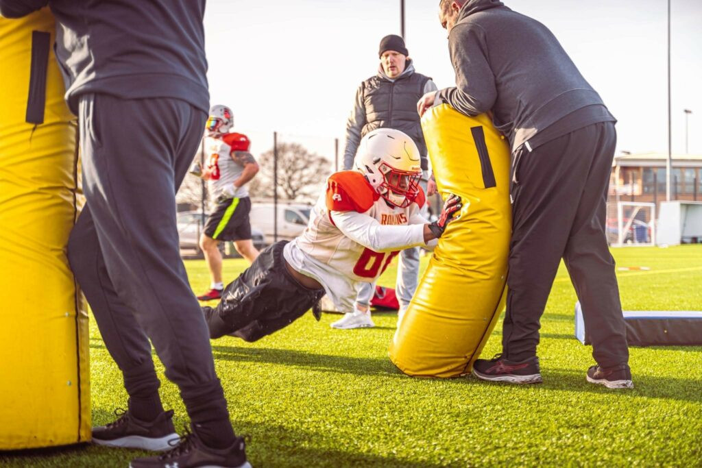 Defensive football tackle bag