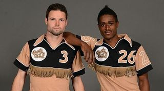 Colorado Caribous shirt with leather tassels