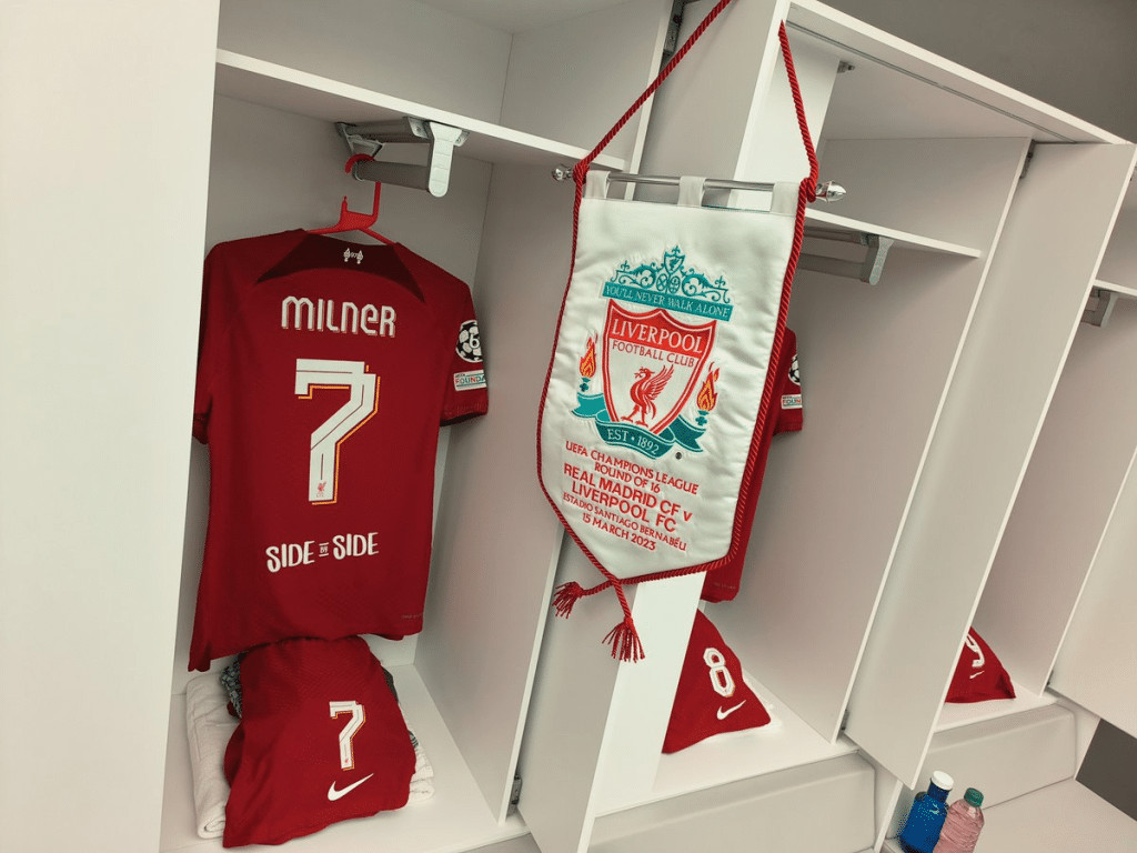 Liverpool jersey featuring the iconic emblem