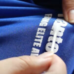 Removing print with an iron