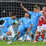 San Marino equalise against Denmark in a European Championship qualifier.