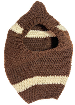 Crochet football sweater in progress