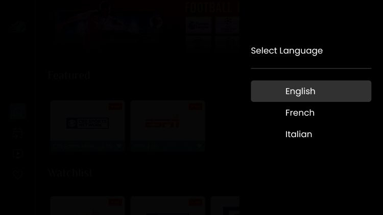 sportsfire languages