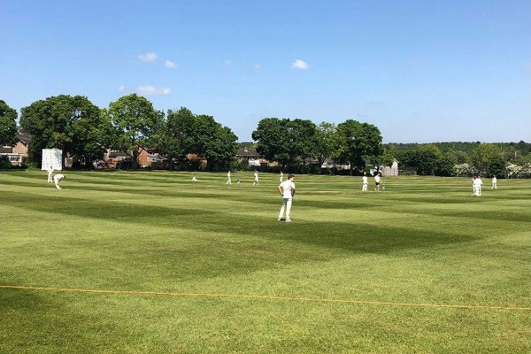 Game in session at Stowmarket Cricket Club