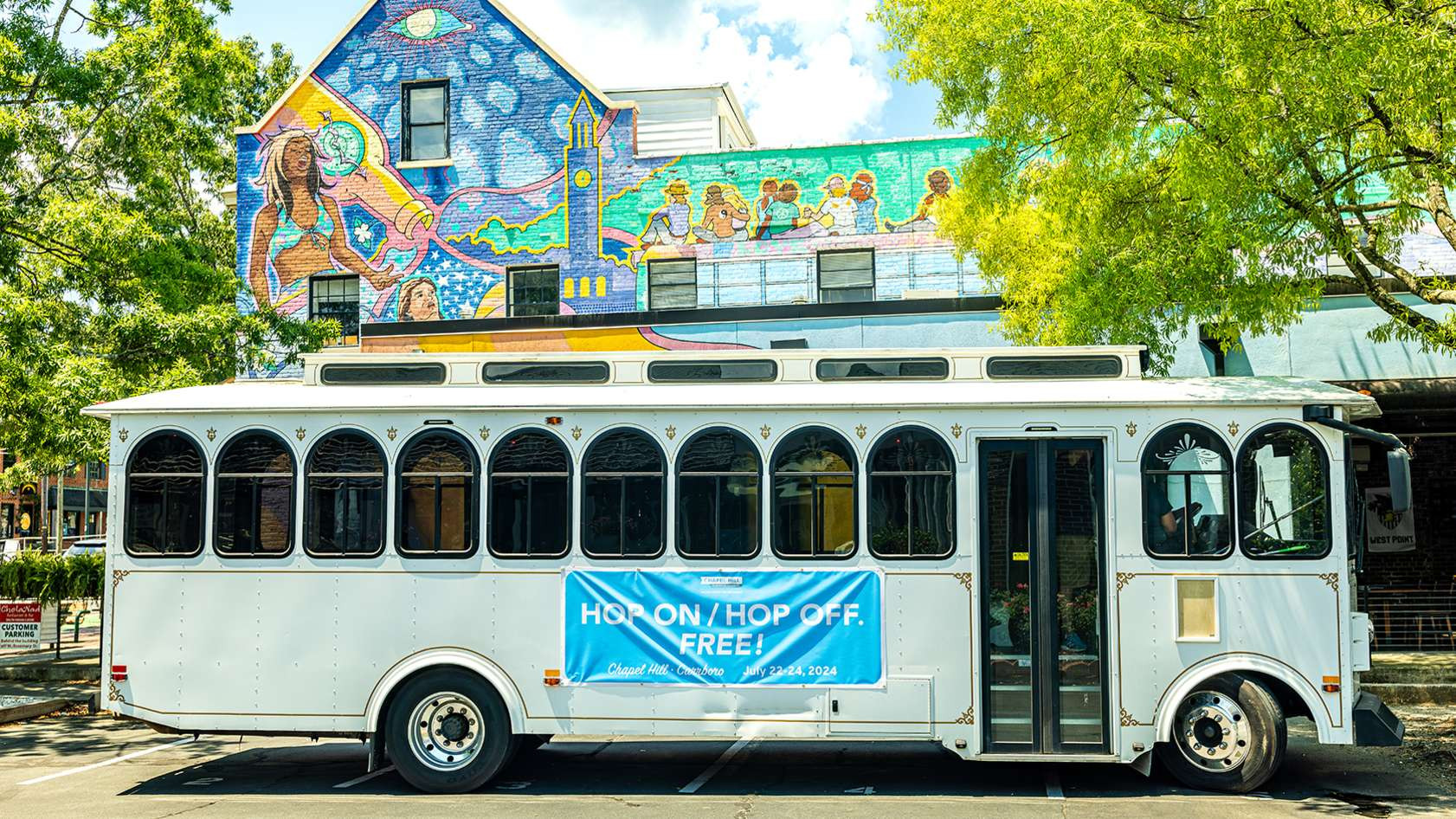 Chapel Hill/Orange County Visitors Bureau trolley