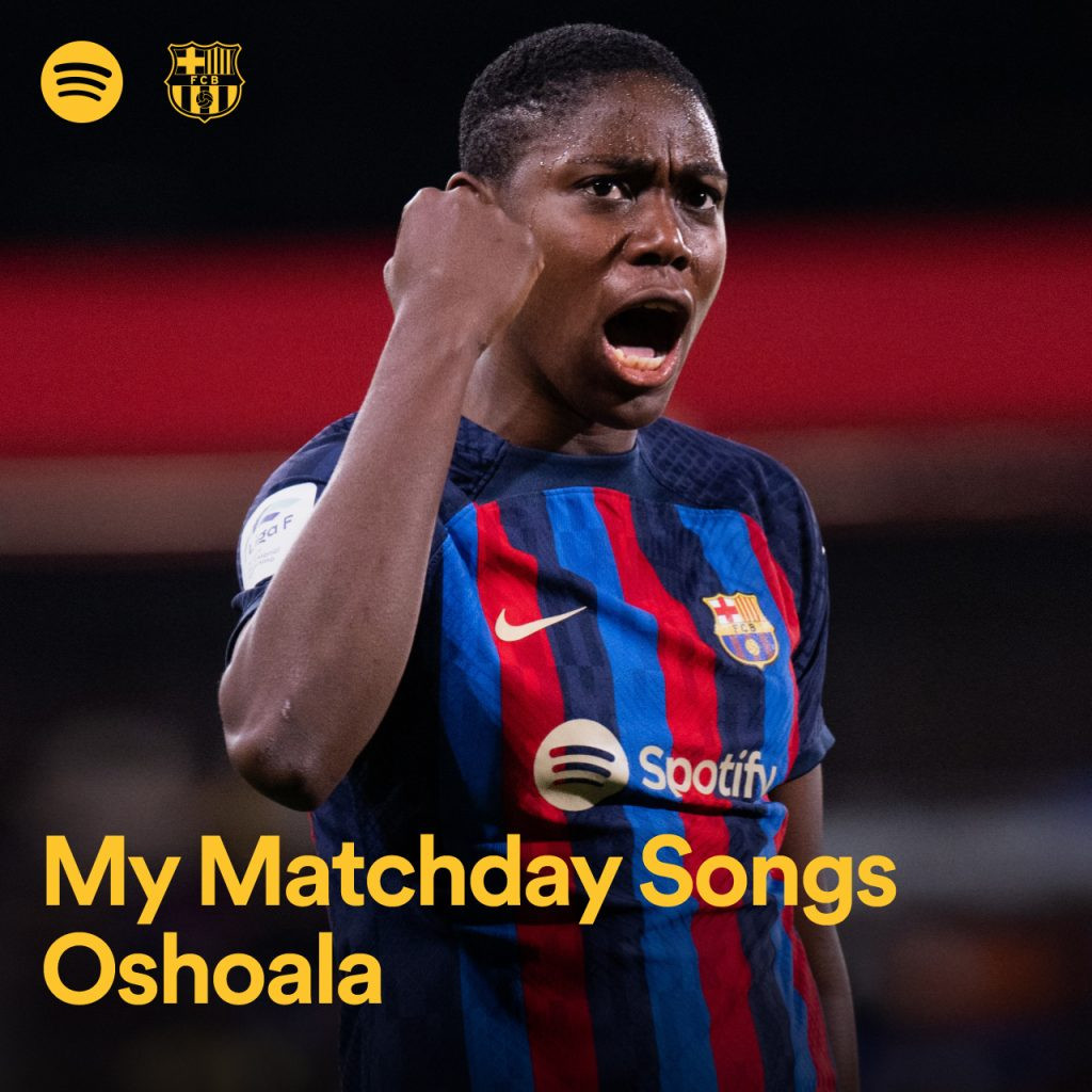 Asisat Oshoala's playlist cover