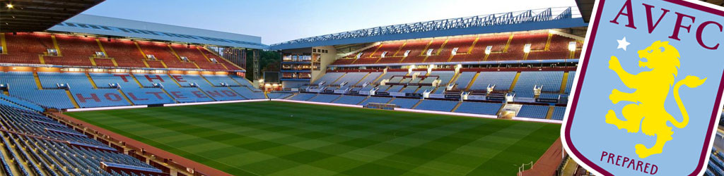 Exterior of Villa Park, the traditional home ground of Aston Villa Football Club.