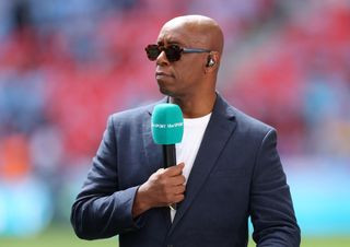 ITV pundit Ian Wright before the Emirates FA Cup Final match between Manchester City and Manchester United at Wembley Stadium on May 25, 2024 in London, England. (Photo by Eddie Keogh - The FA/The FA via Getty Images) ITV Euro 2024