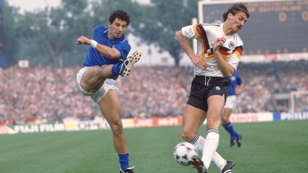 Italy's Gianluca Vialli named in the team of the tournament