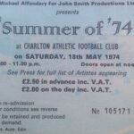 The Who Charlton Athletic Football Club 18th May 1974 Ticket
