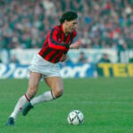 Marco van Basten in action for AC Milan against Napoli in November 1988.
