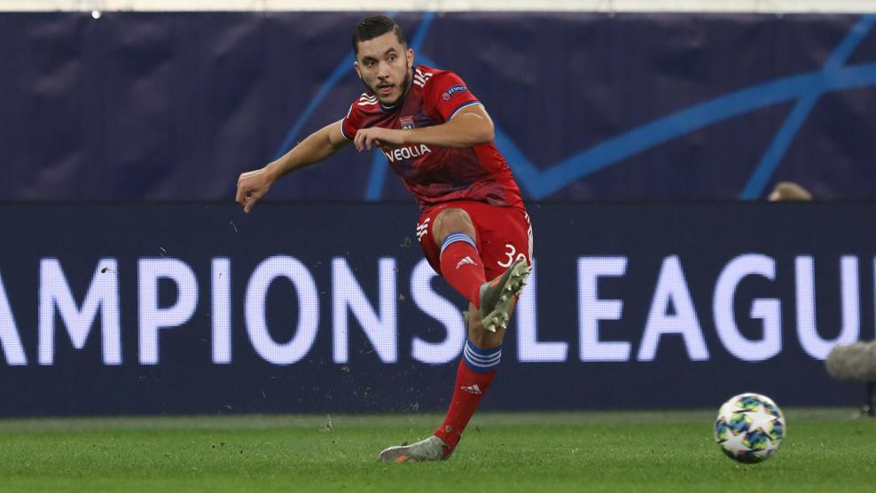 Rayan Cherki in action against Zenit in 2019